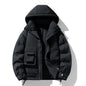 Down feather Hooded jacket