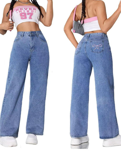 Women Straight jeans Loose Trousers