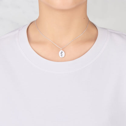 December Birth Flower Holly Berry Necklace with Card