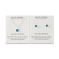 December (Blue Topaz) Birthstone Necklace & Earrings Set Created with Zircondia® Crystals