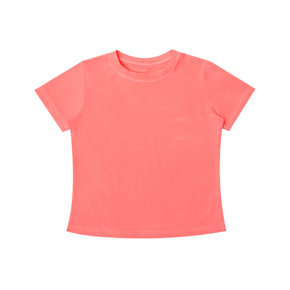 Womens Vintage Wash Slim Fit T-shirt