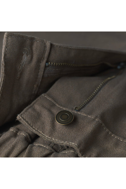 NVYSKN Mens Cotton Canvas Utility Shorts