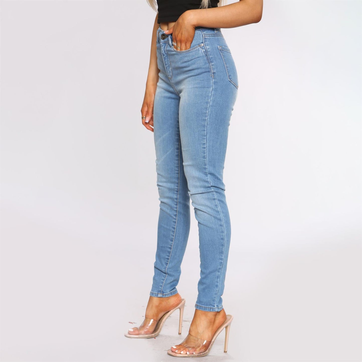Enzo Jean Skinny Femme Slim Stretch Nouveau Pantalon en Jean Taille UK