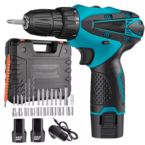 12V Cordless Drill and Screwdriver Kit