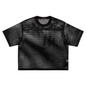 Waran mesh crew neck Boxy T-Shirt