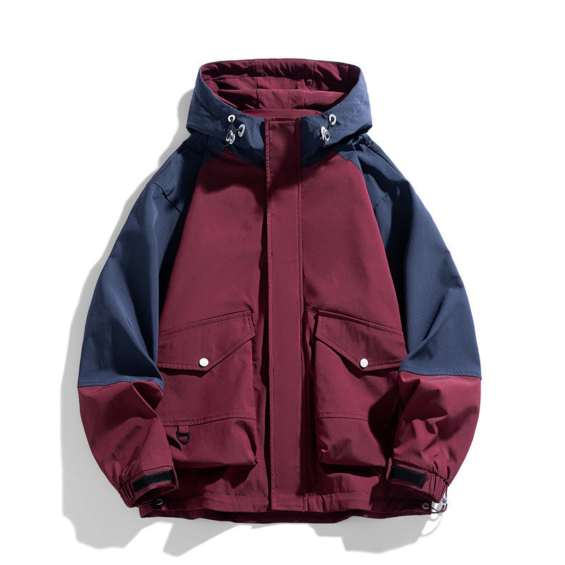Mens Multi-color Coat Functional Shell Jacket