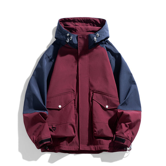Mens Multi-color Coat Functional Shell Jacket