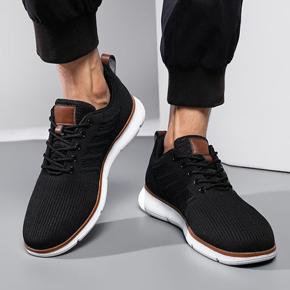 Mens Lace-up Mesh Sneakers