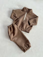 Kids' Insulated Two-Piece Tracksuit | Half-Zip Hoodie & Joggers