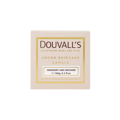 Argan Massage Candle - Orangery Orchard 180g | Intensely Nourishing and Hydrating Body Treatment