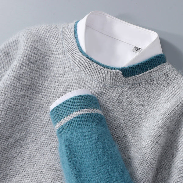 Men's Round Neck Thickened mink
