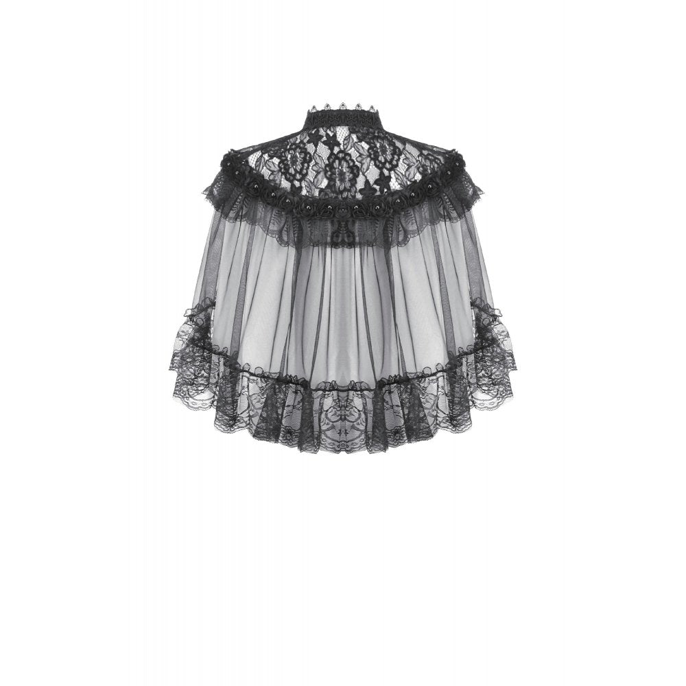 Dark in Love Morwenna Capelet Gothique Volants Dentelle