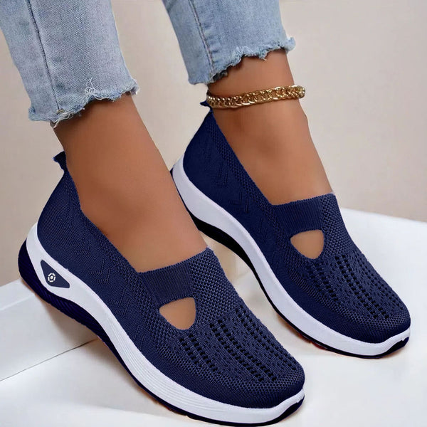 Chaussures Plates en Maille, Tendance, Respirantes, Antidérapantes, à Semelle Souple, Décontractées pour Femmes
