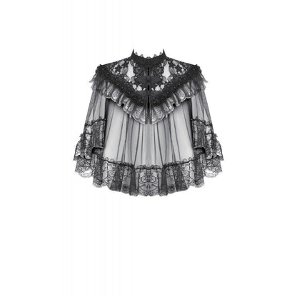 Dark in Love Morwenna Capelet Gothique Volants Dentelle