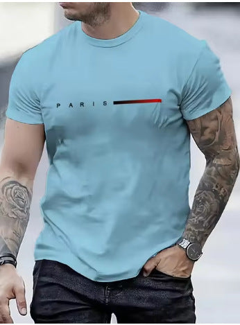 3d Printed Top Slim Fit Men