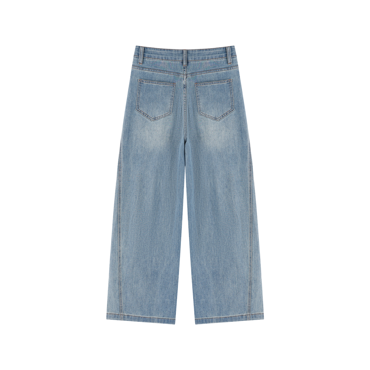 Women's Vintage Wash High Rise Wide Leg Jeans 426GSM