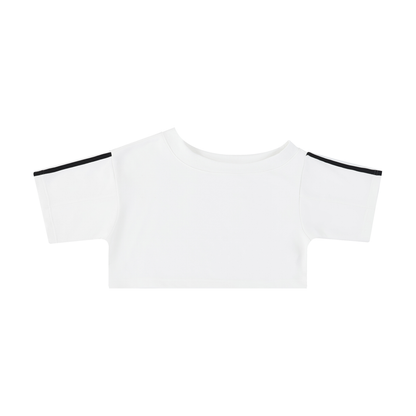 Women's Off-the-Shoulder Crop T-Shirt 310GSM
