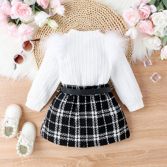 Girls Woolen Fabric Skirt