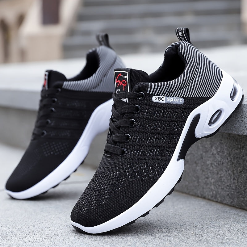 Men's Athletic Training Shoes - Comfortable Low Top Sneakers with Lace-Up Closure