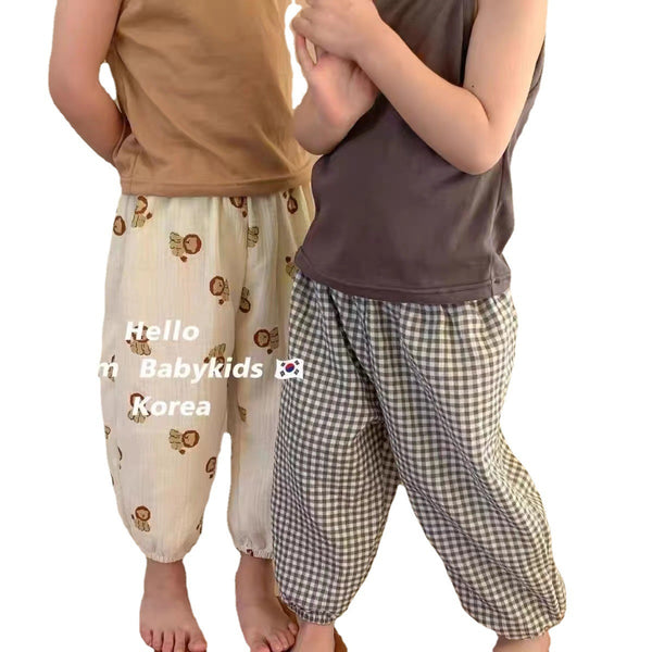 Korean-Style Ankle-Tie Cropped Pants