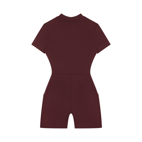 Waran Women’s Quarter-Zip Short Sleeve Romper