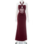 Women's Clothing Halter Backless Tulle Dress