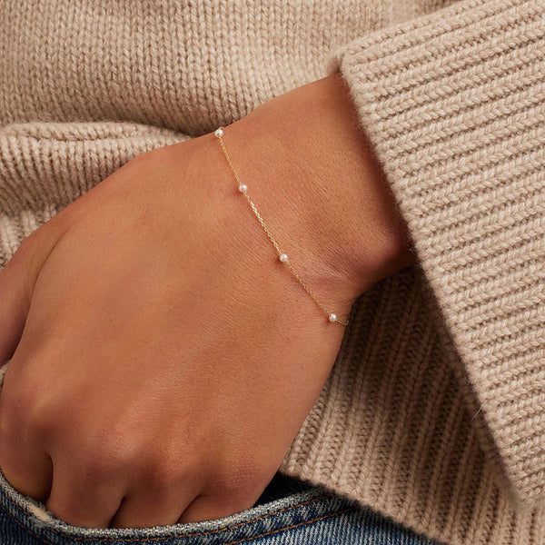 Bracelet simple perle mode pour femmes