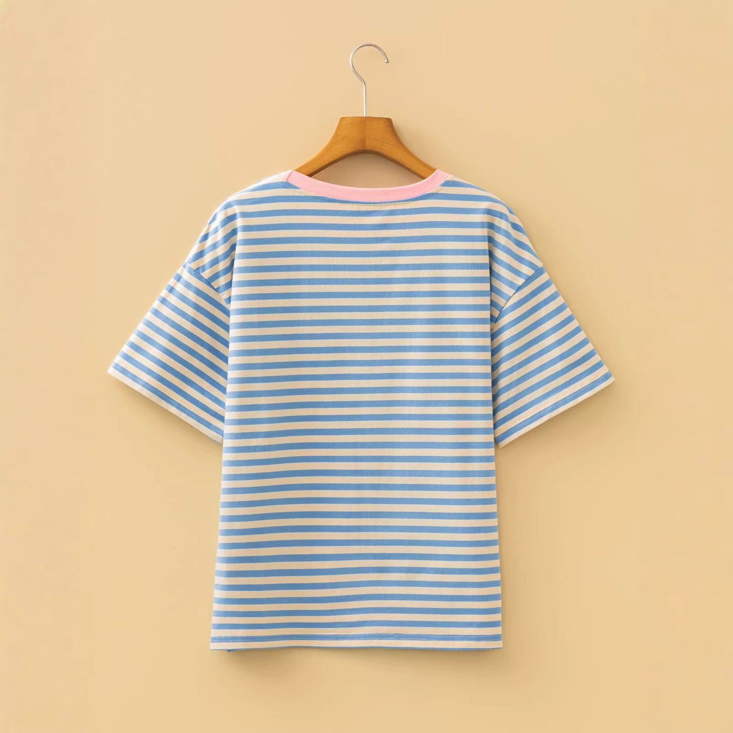 Women's Striped Colour-Block Pullover