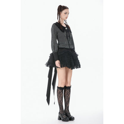 Chemise Gothique Col Peter Pan Dentelle Dark in Love