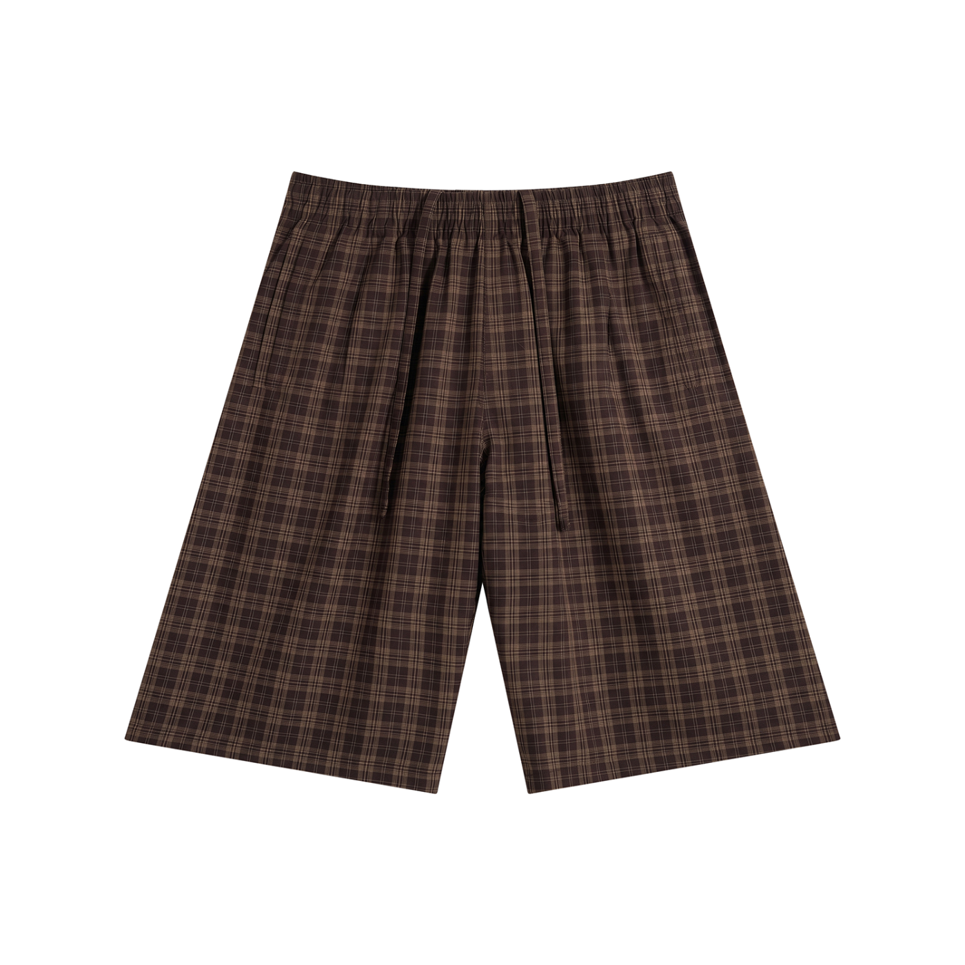 Unisex Plaid Wide Leg Shorts 130GSM