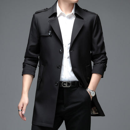 Mens Single-breasted loose Jacket