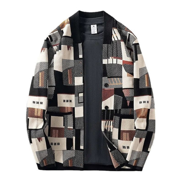 Men's Irregular Color Matching Sweater - Stuffs & Savers