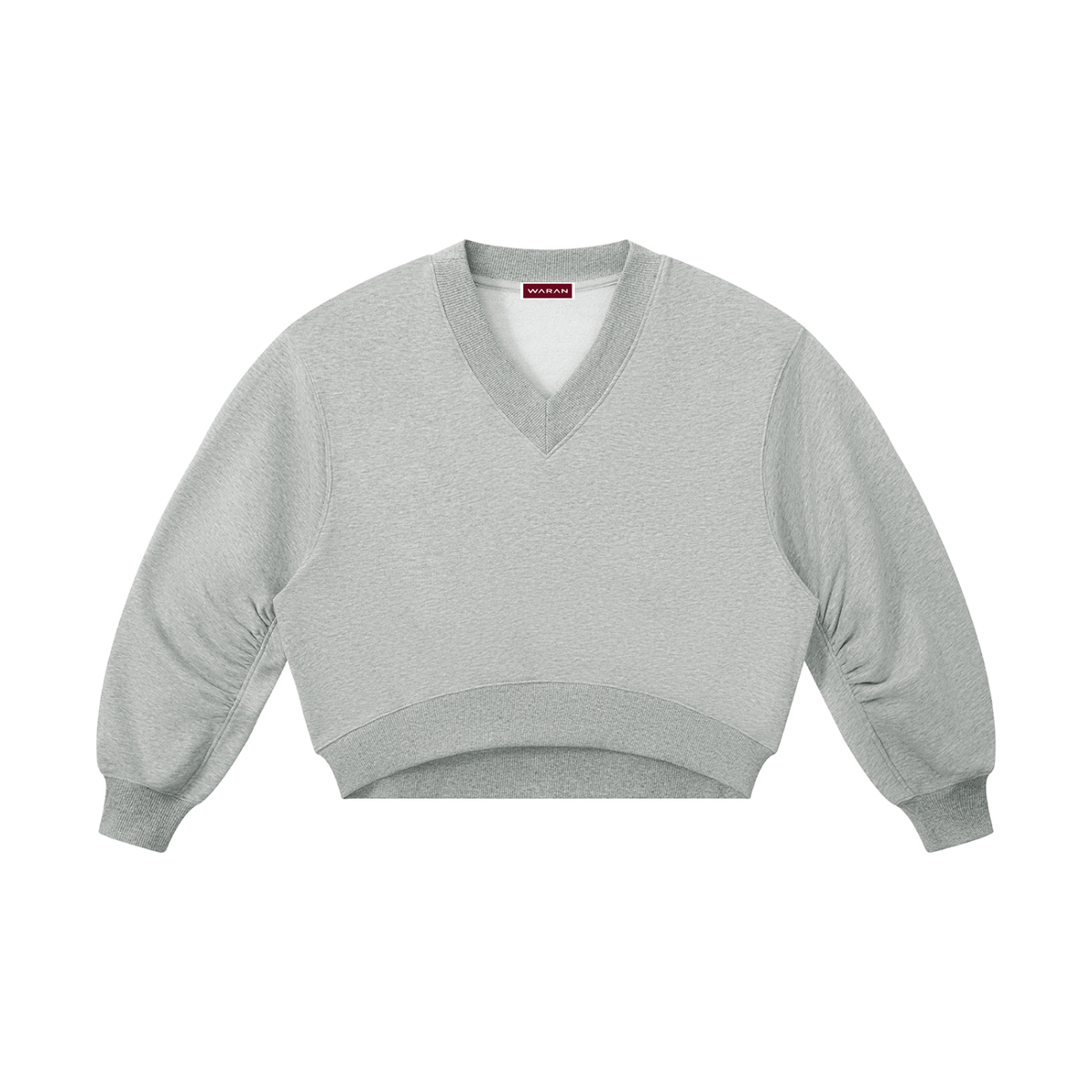 Women's Crop V-Neck Sweatshirt 280GSM