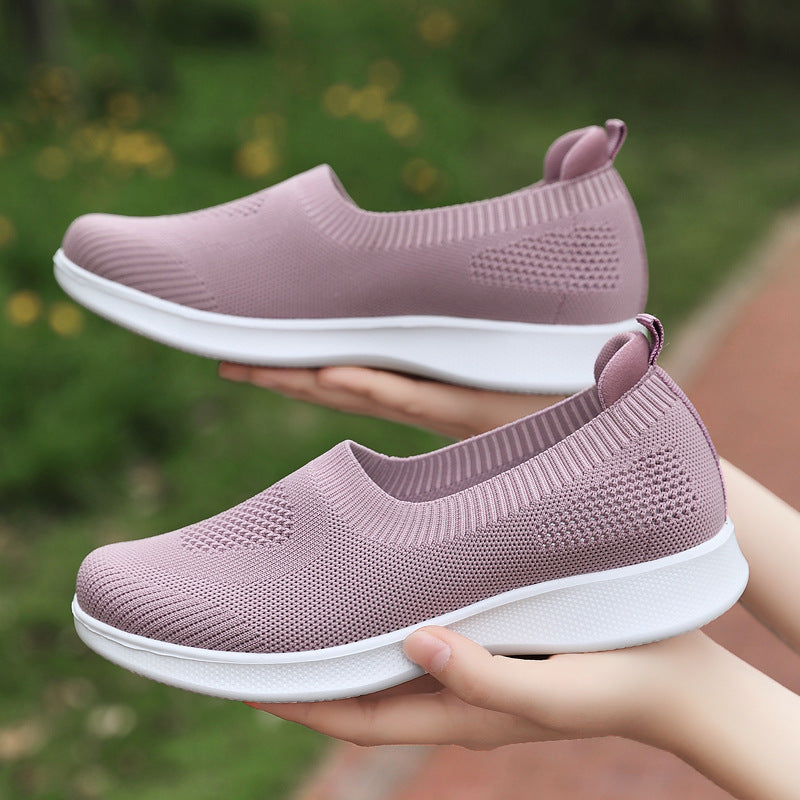 Womens Leisure Soft Bottom Shoes Slip-on