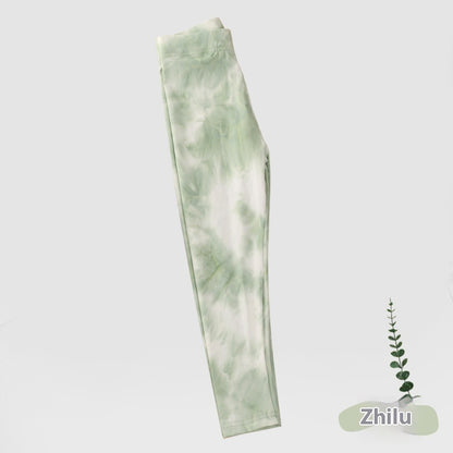 Girl's Leisure Tie-dyed Leggings