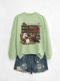 Womens Bookshelf Ghost Sweater