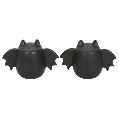Gothic Bat Wing Halloween Salt and Pepper Shakers