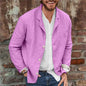 Men's Casual Loose Cotton Linen Long Sleeve Shirt