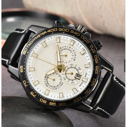 Men's Six-pin Full-function Quartz Watch