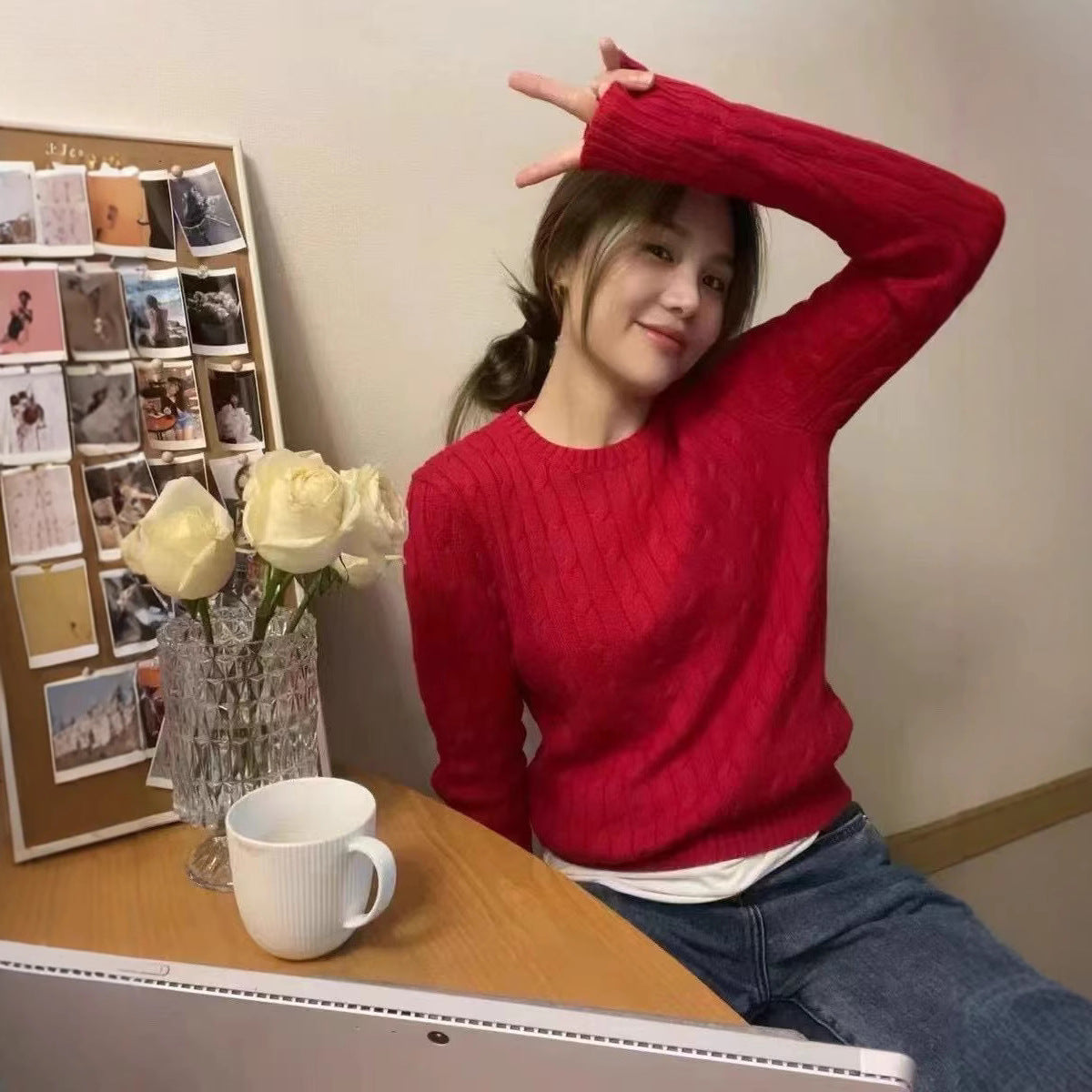 AutumnWinter Womens Fashionable All-Match Knitted Sweater