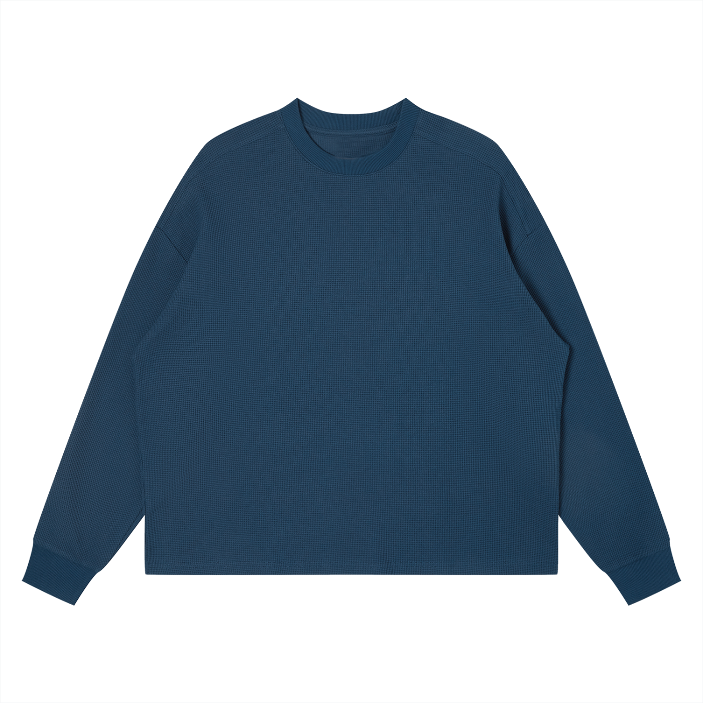Unisex Waffle Boxy Long Sleeve T-Shirt