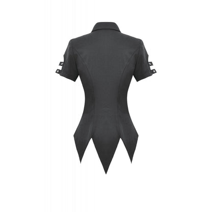 Dark in Love Ruptured Lace-Up Punk Shirt