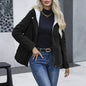 Fleece-lined Hooded Preppy Style Long Sleeve Cotton Coat