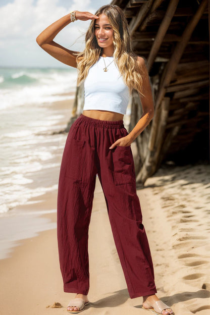 Women's Cotton Linen Casual Pants