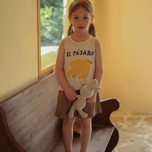 Girls' Versatile Thin Casual Pure Cotton Casual Shorts