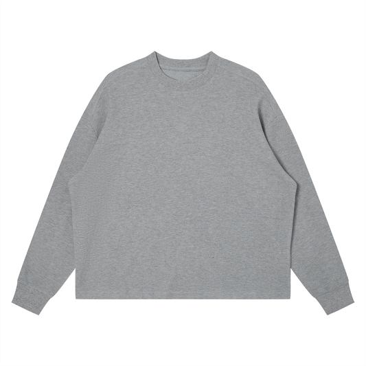 Unisex Waffle Boxy Long Sleeve T-Shirt