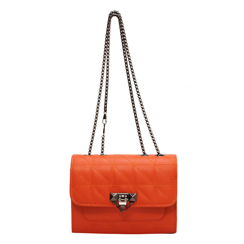 Sac bandoulière femme, Chaîne, Verrou, Sac messager mode