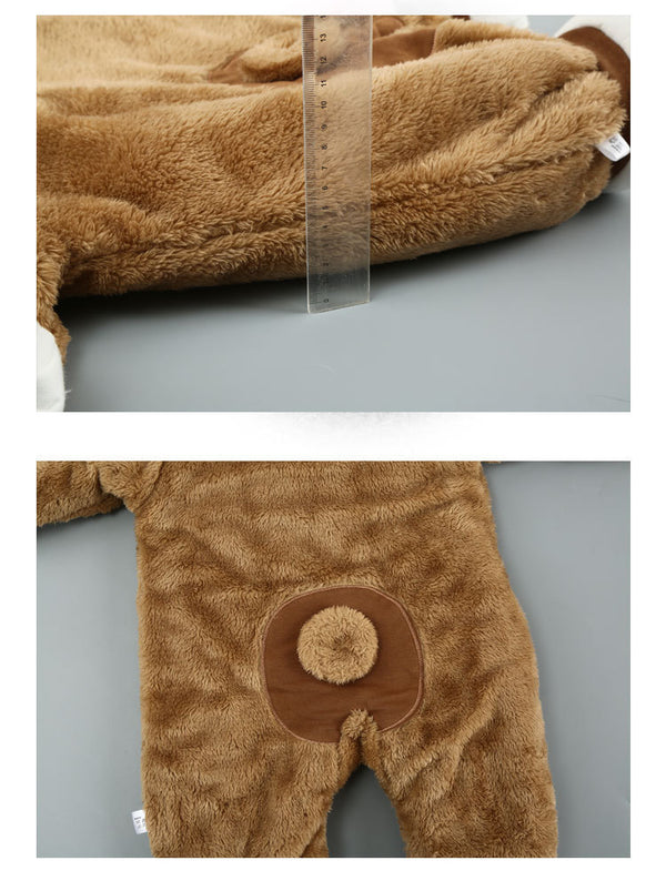 Bébé Ours Décontracté Coton fermetures éclair Taille Unique