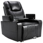 Electric Recliner Chair With USB Charge Port, 360 Swivel Tray Table, Hand In-Arm Storage, Cup Holders, Ambient Lighting - Ambient Lighting Gaming Recliner Chair Home Theat