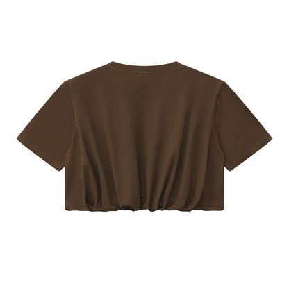 Women’s Crop Bubble Hem T-Shirt